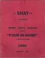 Parts List for Shay Four-In-Hand